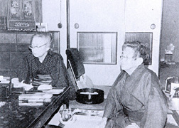 「南人子と静子夫人(左)」昭和55年